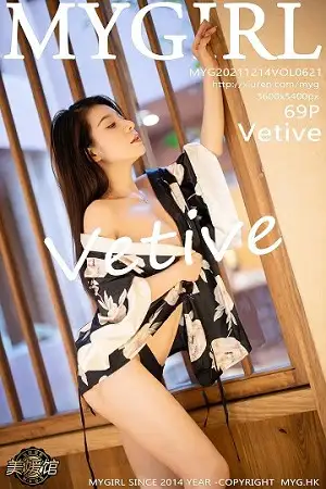 [MyGirl美媛馆]Vol.621 模特Vetive性感黑色花纹上衣露蕾丝内衣秀丰满豪乳撩人诱惑写真69P