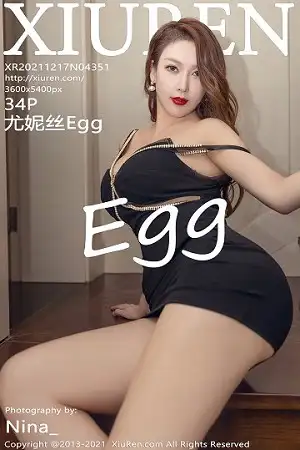 [XiuRen秀人网]No.4351 女神Egg 尤妮丝私房黑色低胸服饰配情趣内裤秀丰乳肥臀诱惑写真34P