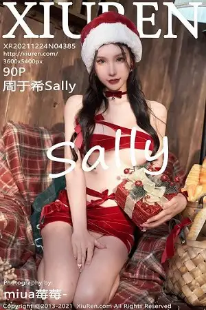 [XiuRen秀人网]No.4385 女神周于希Sally圣诞主题性感红色丝带裹身秀火辣身材诱惑写真90P