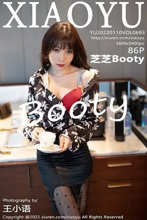 [XiaoYu画语界]Vol.693 女神芝芝Booty花纹衬衣配黑短裙半脱露黑丝裤袜秀翘臀诱惑写真86P